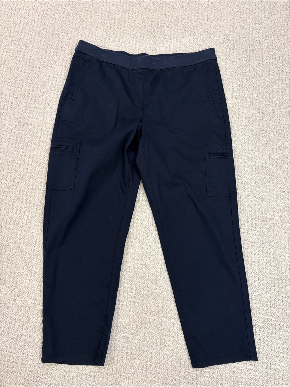 NWT J. Jill cotton blend navy pant size large